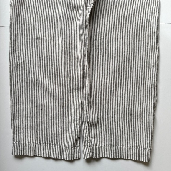 MNG Casual Mango Jumpsuit Striped Wide Leg Seersucker 2 Pockets Lagenlook XS 2 - Picture 11 of 14